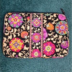 Vera Bradley Suzani Laptop Bag Case Top Zip Computer Tablet Organizer Floral